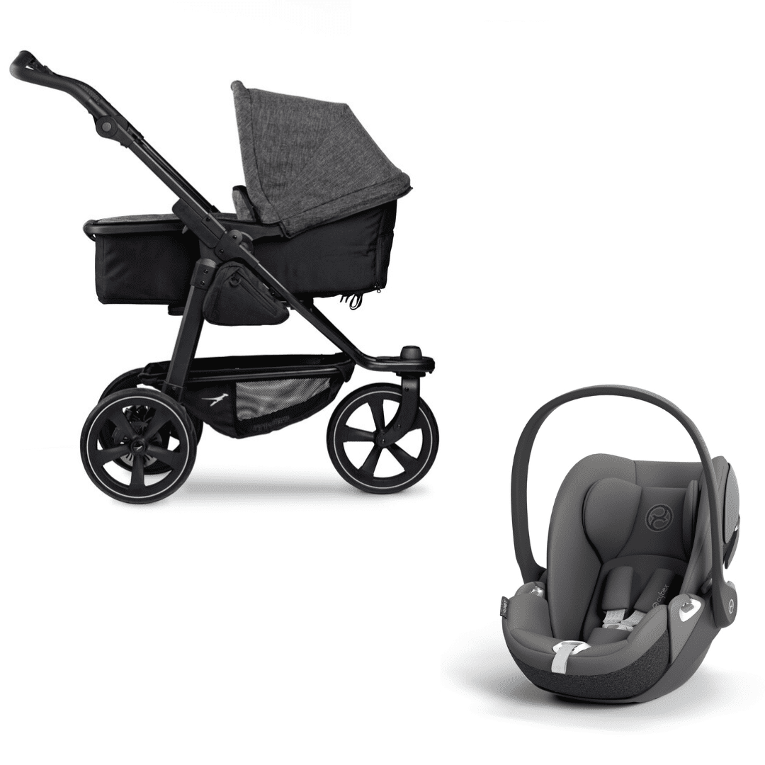 TFK Mono 2 Kombikinderwagen Premium Anthrazit und Cybex Cloud T Mirage Grey - TFK Mono 2 Kombikinderwagen Premium Anthrazit und Cybex Cloud T Mirage Grey bei babybrands.de kaufen ✓ sicher, einfach & bequem online bestellen ✓